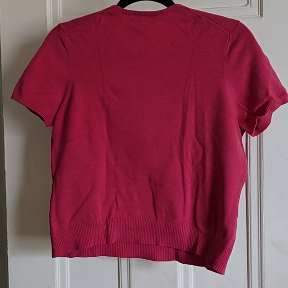 Lands' End pink sweater tee - Picture 3 of 3